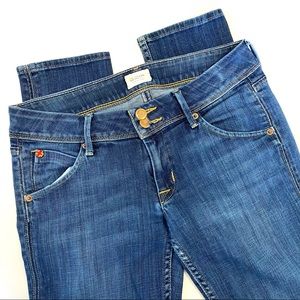 Hudson Collin Mid-Rise Skinny Medium Wash Jeans